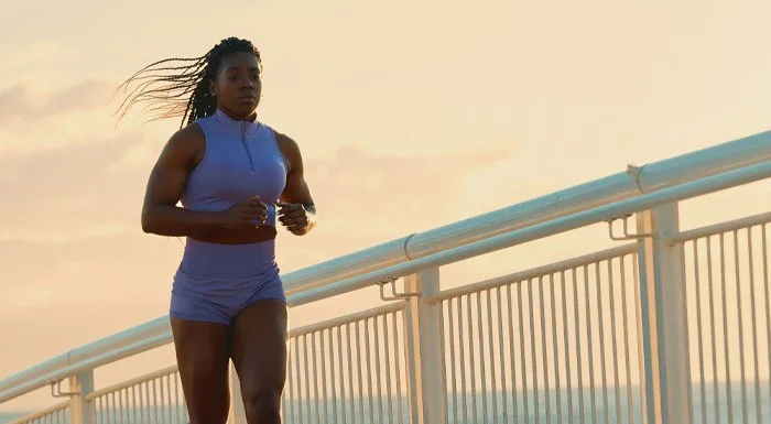 woman running