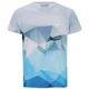 T-Shirt Entraînement Imprimé Géométrique Homme, Bleu Clair