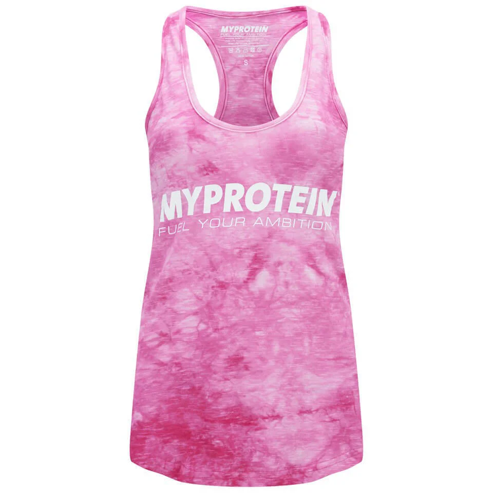 Myprotein Women's Tie Dye Stringer Vest - Pink (USA) - US 2 - Rose Image 1