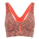Brassière de sport femme, maintien optimal avec zip MyProtein - Orange