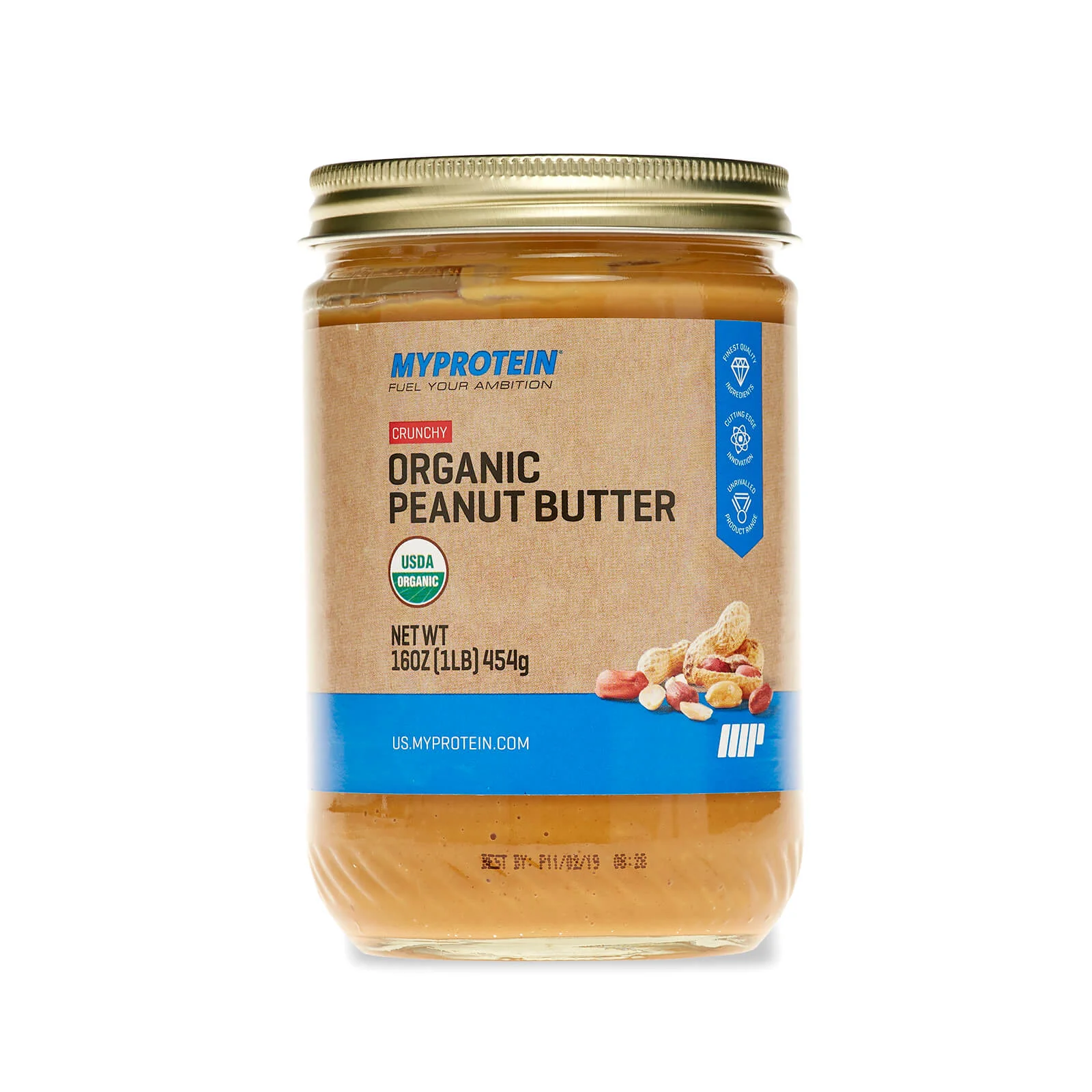 Myprotein Organic American Classic Peanut Butter (USA) - 16Oz - Natural - Crunchy Image 1