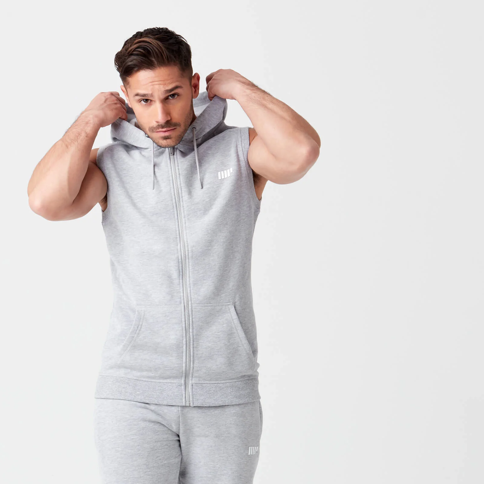 Sweat sans manches Tru-Fit - S - Gris Chiné Image 1
