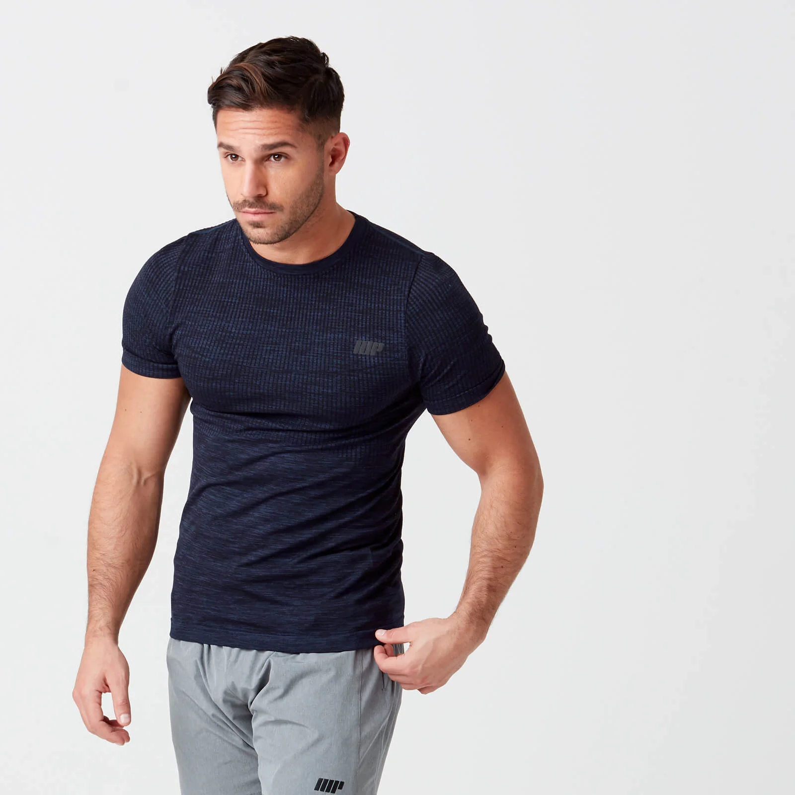 T-Shirt Seamless Sculpt - S - Bleu Marine Image 1