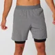 Short double épaisseurs Power - Gris