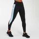 Legging Power - Noir/Bleu Clair