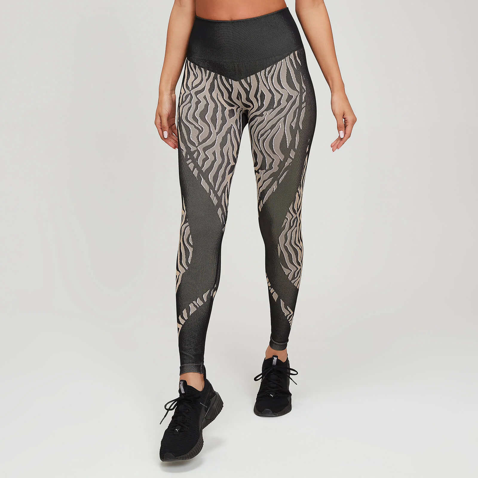Legging Femme MP Zèbre Seamless - Noir / Praline - XS Image 1