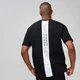 T-shirt graphique à rayures MP Rest Day pour homme - Noir