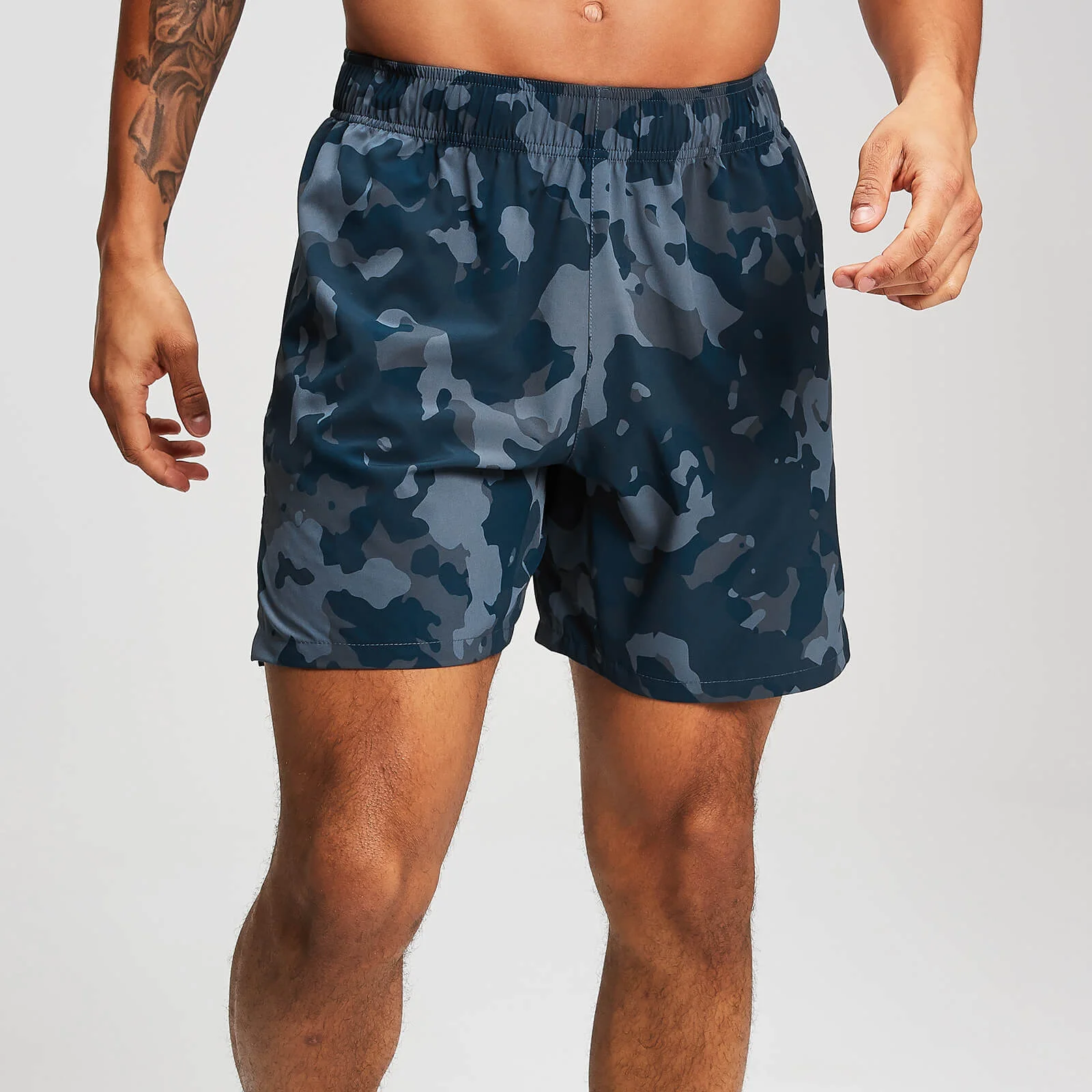 Short d'entraînement tissé extensible MP pour hommes - Bleu délavé-Camo - XS Image 1