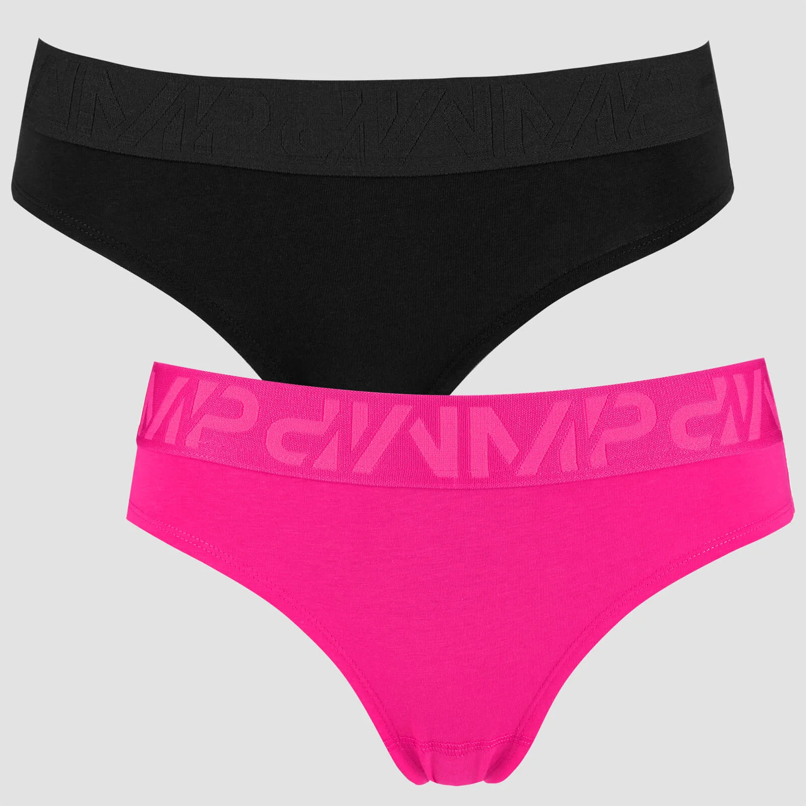 Hipster en coton pour femmes - Paquet de 2 - rose / noir - XS Image 1