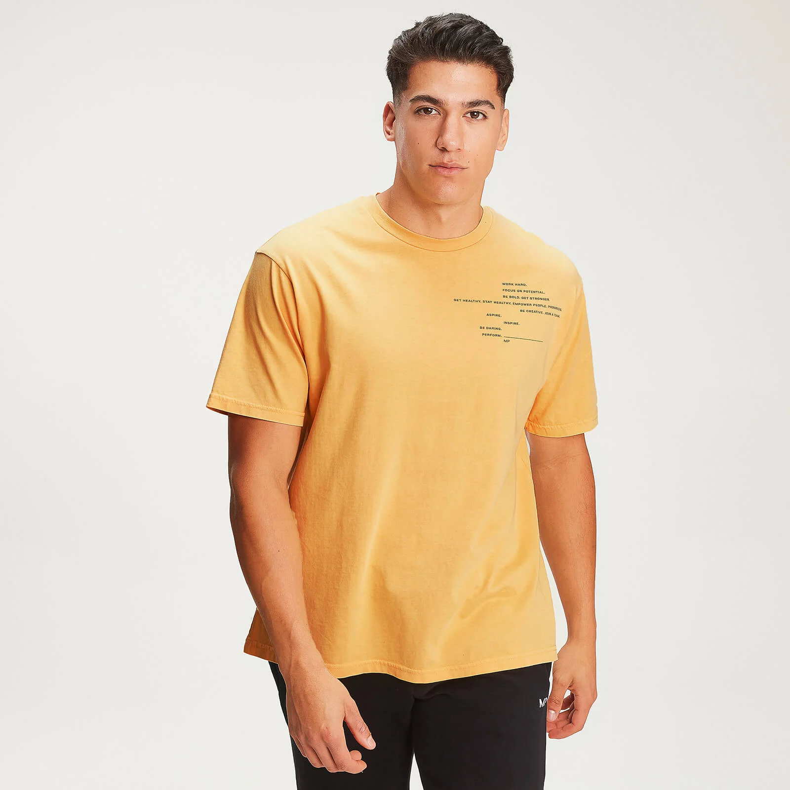 T-shirt à slogan échelonné MP Men’s Rest Day - Old Gold - XS Image 1
