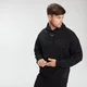 Sweat à capuche en tissu mélangé pour hommes – Noir