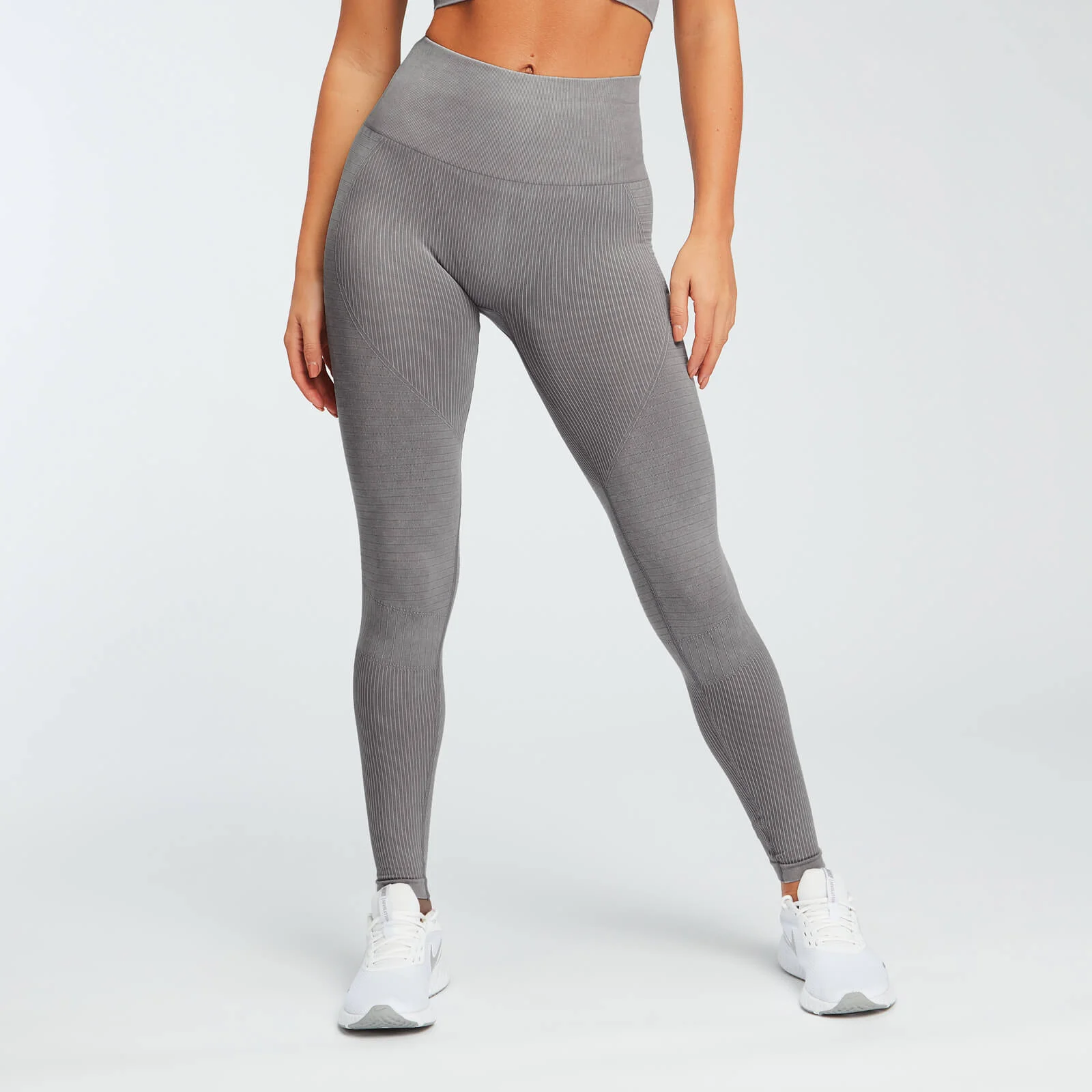 Legging sans couture délavé – Gris Foncé - XS Image 1