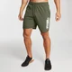 Short d’entraînement imprimé pour hommes – Vert armée