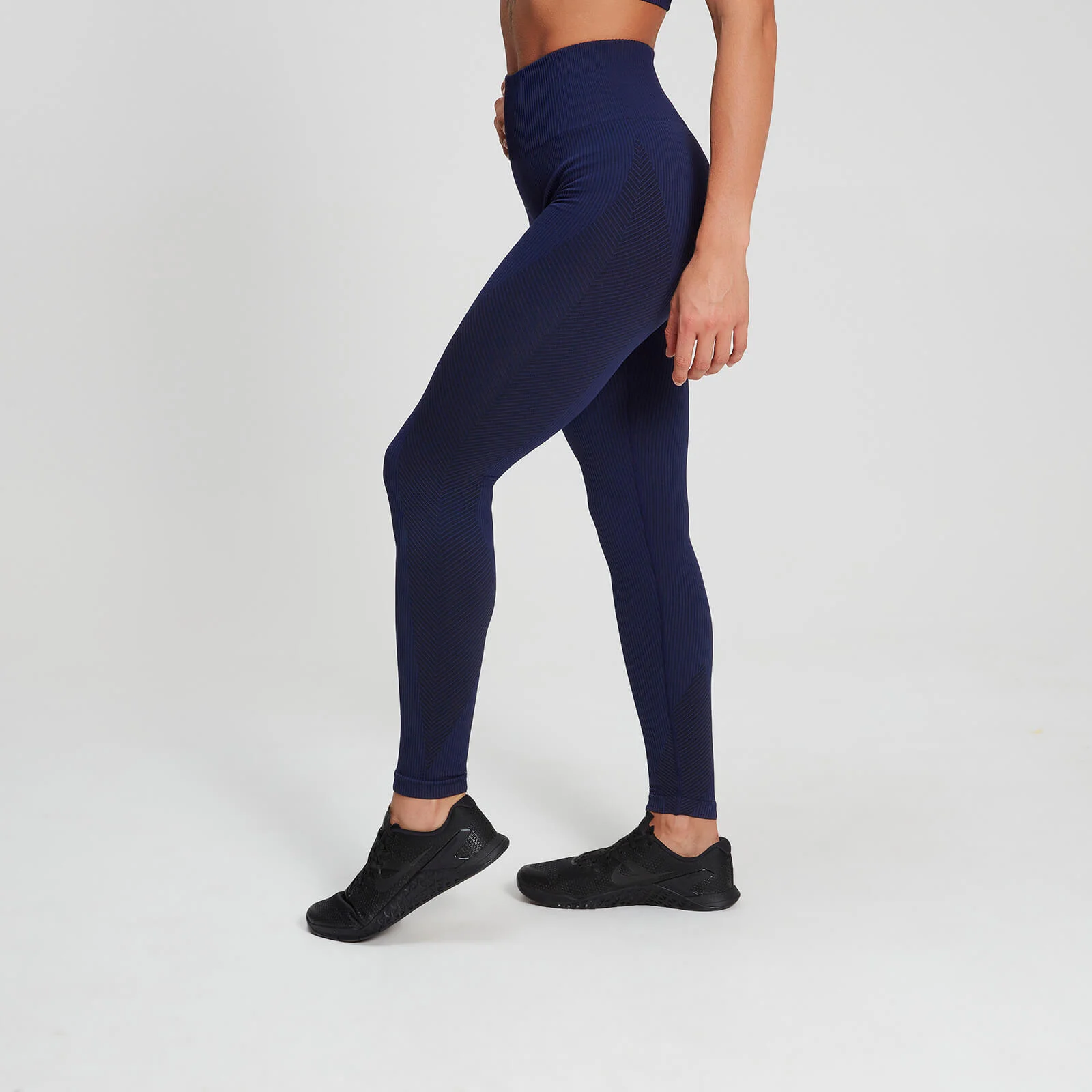Legging côtelé sans coutures MP Training pour femmes – Bleu minuit - XS Image 1