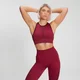 Brassière de sport côtelée sans coutures MP Training pour femmes – Prune