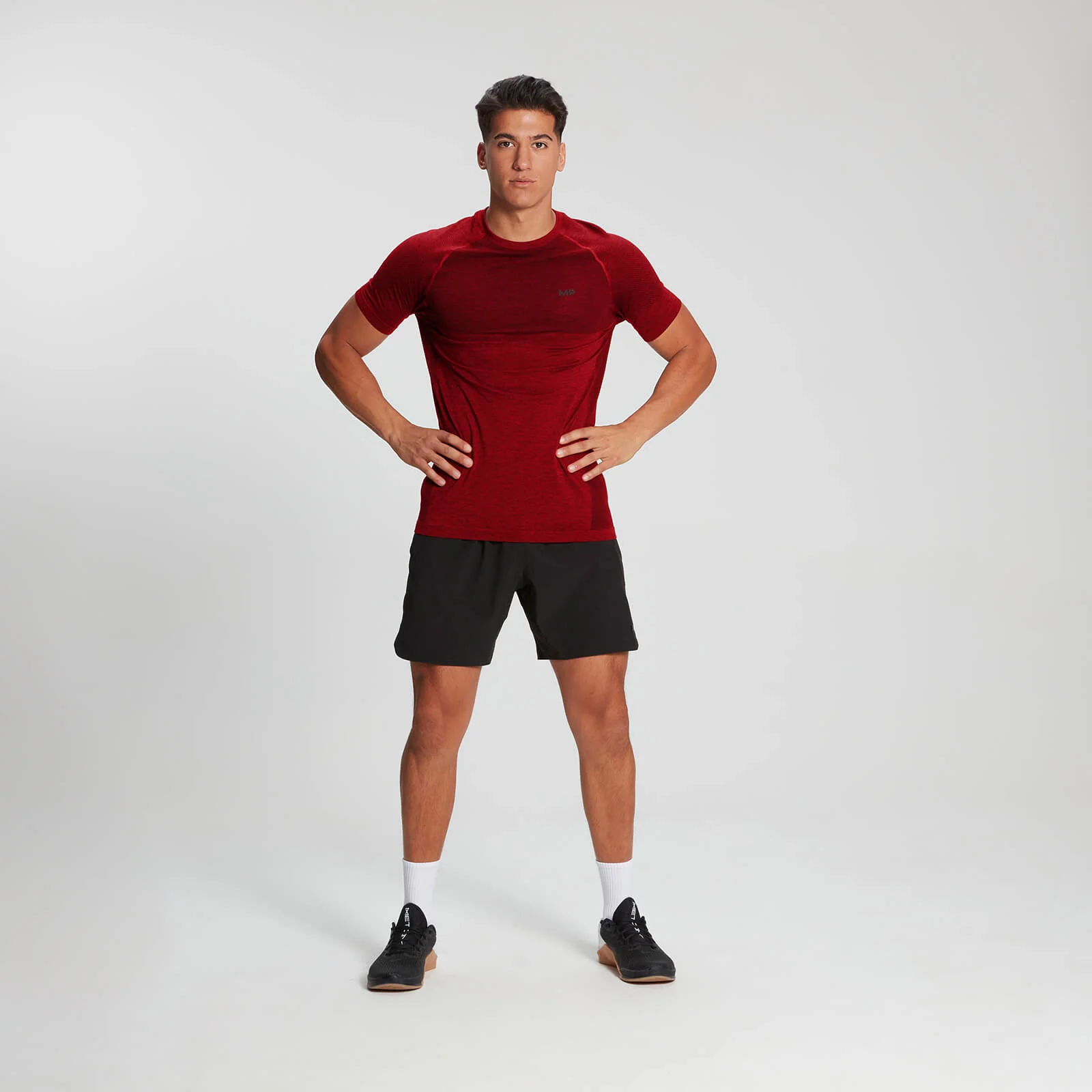 T-shirt sans coutures à manches courtes MP Essential pour hommes – Rouge danger chiné - XS Image 1