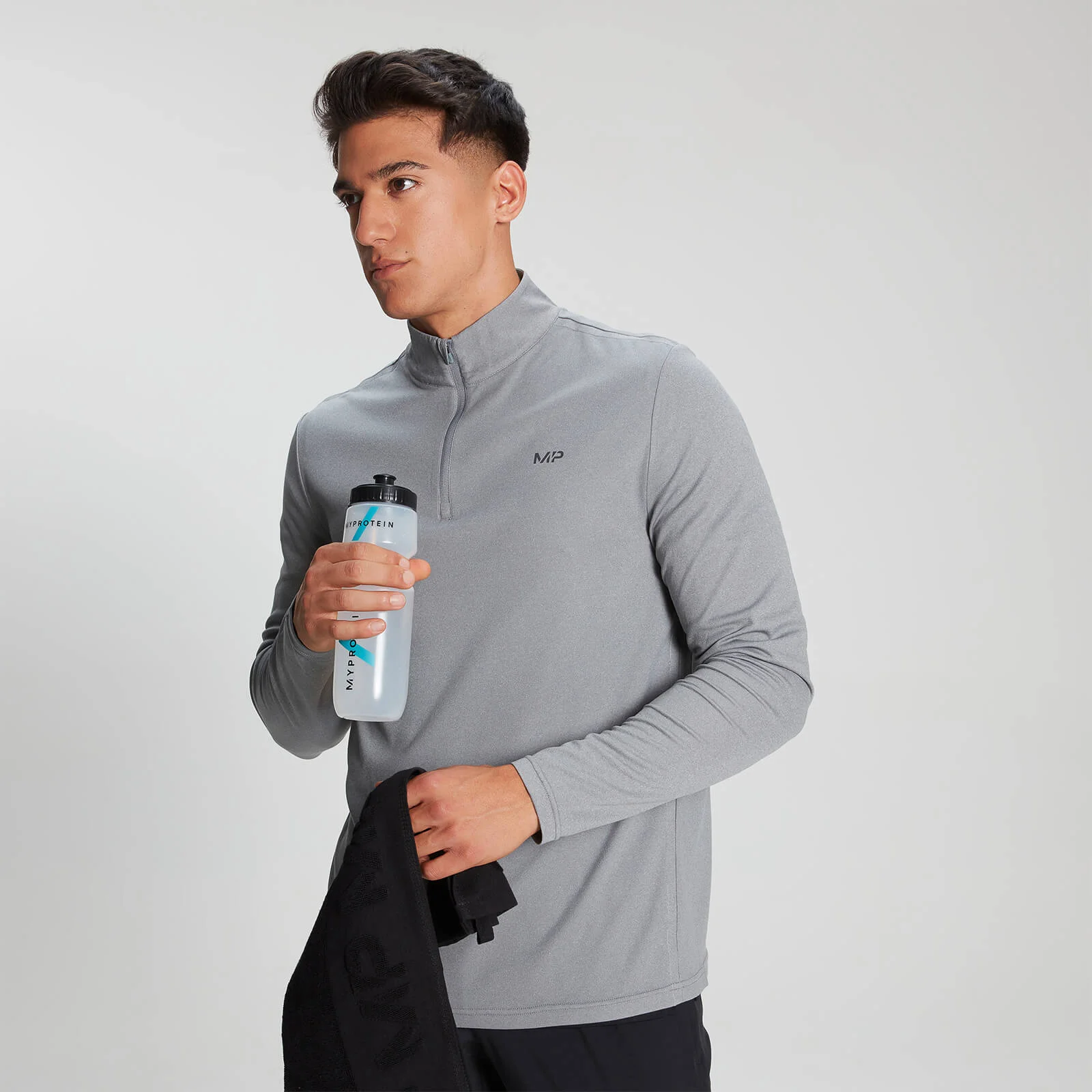 Haut à zip ¼ MP Velocity pour hommes – Gris orage - XS Image 1