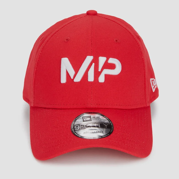 Casquette de baseball MP NEW ERA 9FORTY – Rouge danger/Blanc