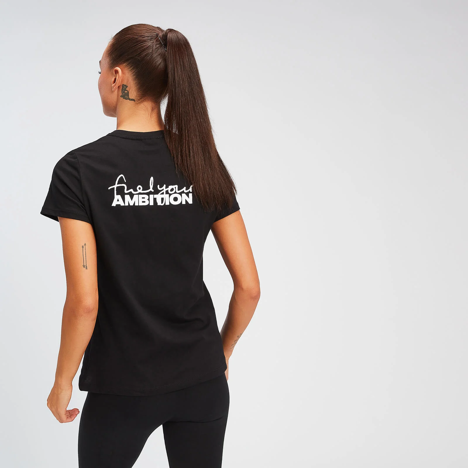 T-shirt MP à imprimé Fuel Your Ambition pour femmes – Noir - XXS Image 1