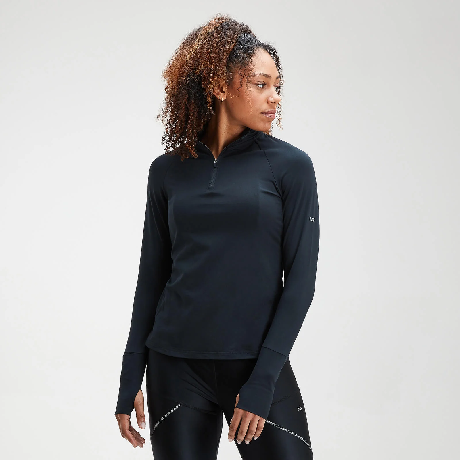Haut à fermeture éclair ¼ MP Velocity pour femmes – Noir - XXS Image 1