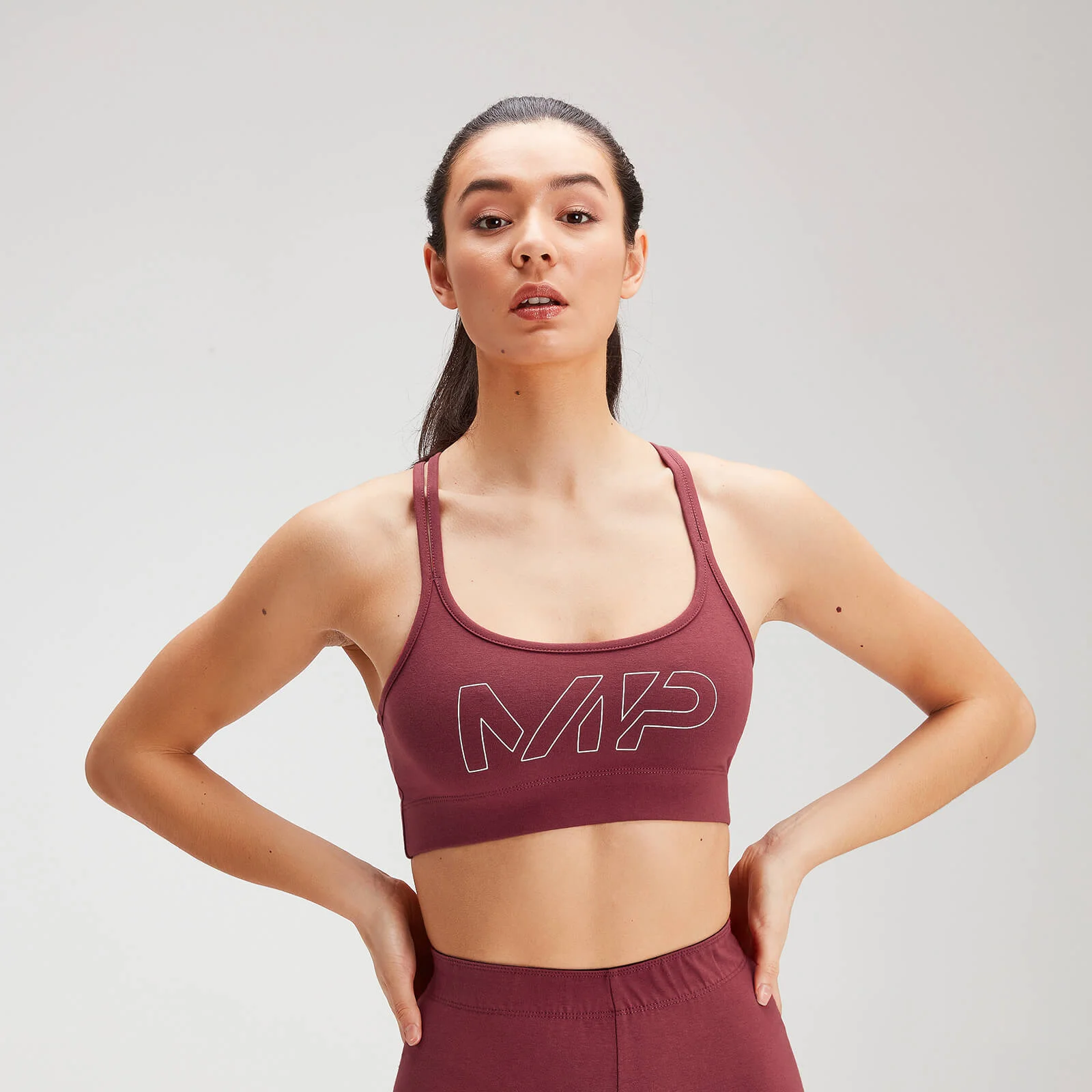 Brassière de sport MP Originals pour femmes – Bordeaux - XXS Image 1