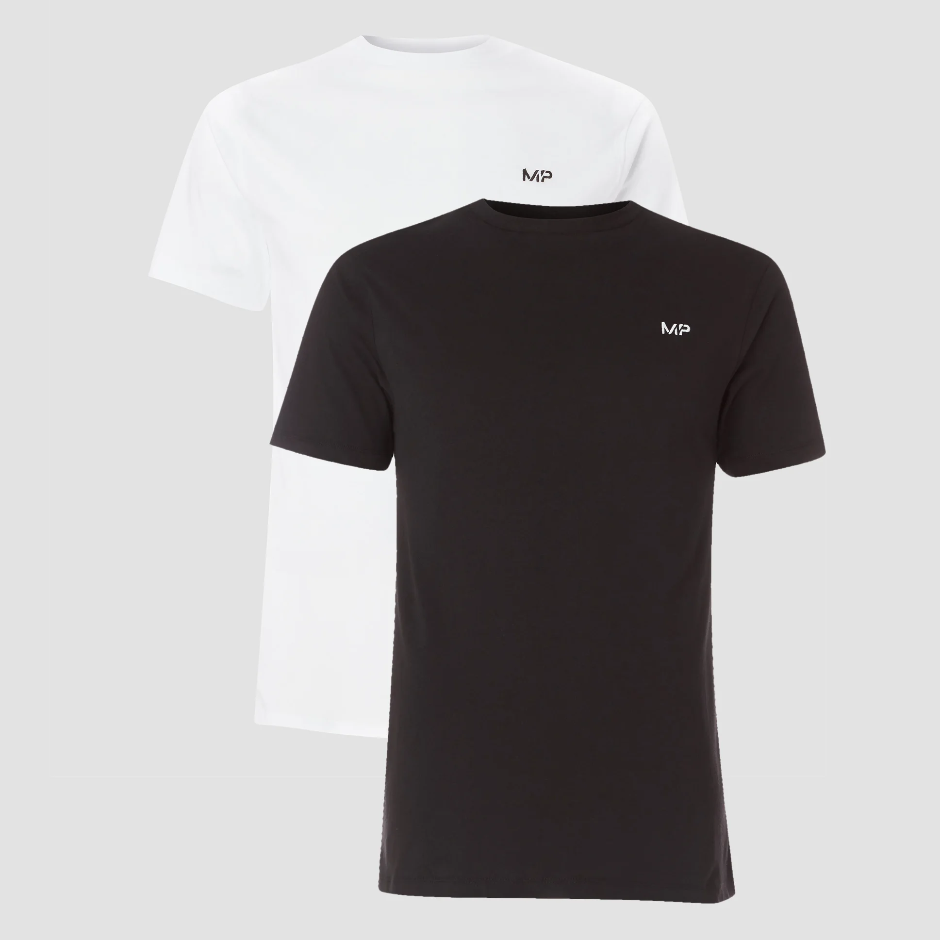 T-Shirt MP Pour Homme Lot De 2 - Noir / Blanc - XXS Image 1