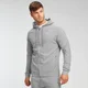 Sweat à capuche zippé MP Form pour hommes – Gris chiné