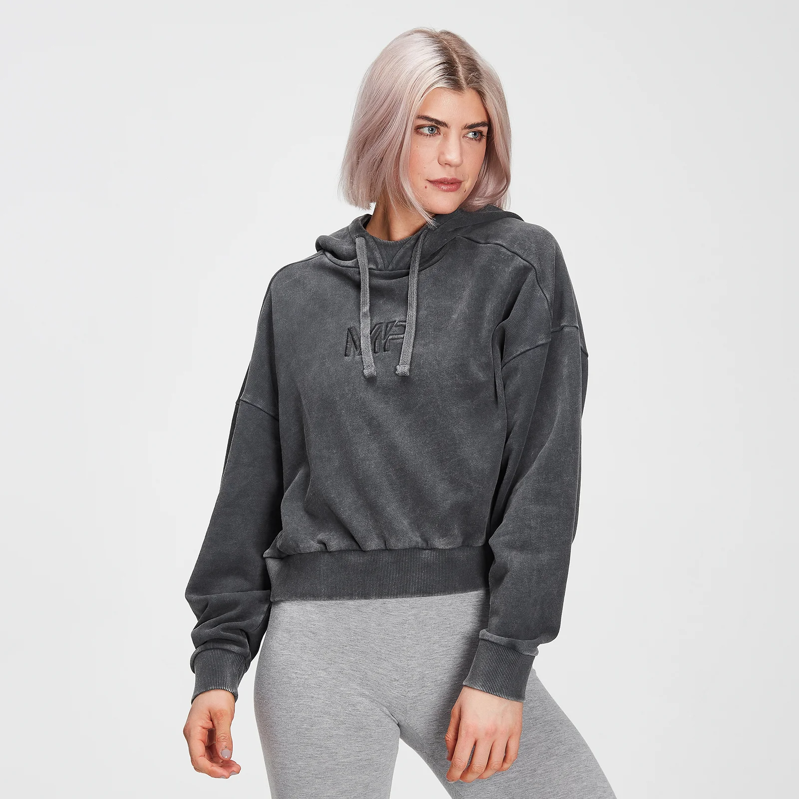 Sweat à capuche MP Adapt pour femmes – Carbone délavé à l’acide - XXS Image 1