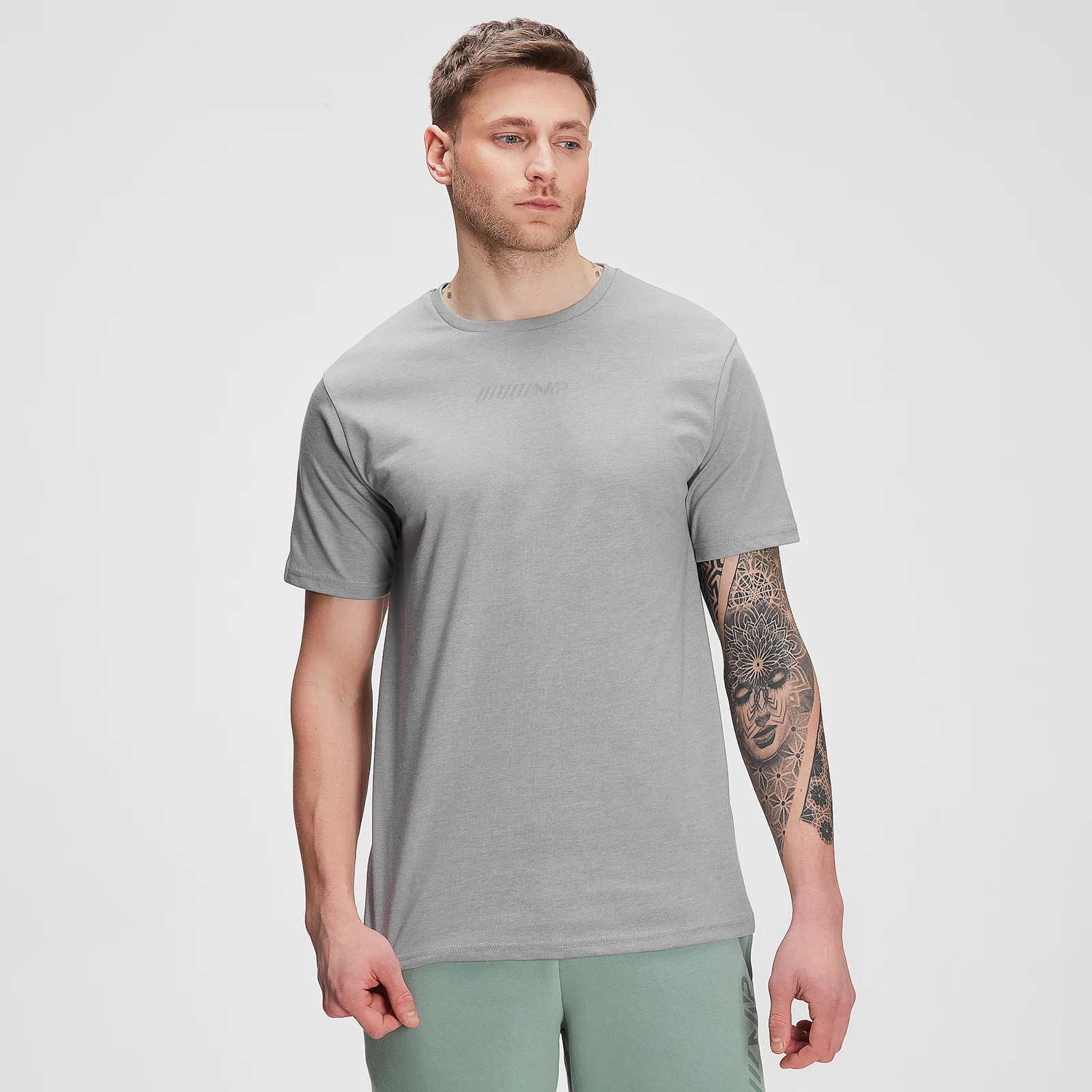 T-shirt à manches courtes MP Tonal Graphic pour hommes – Gris orage chiné - XXS Image 1