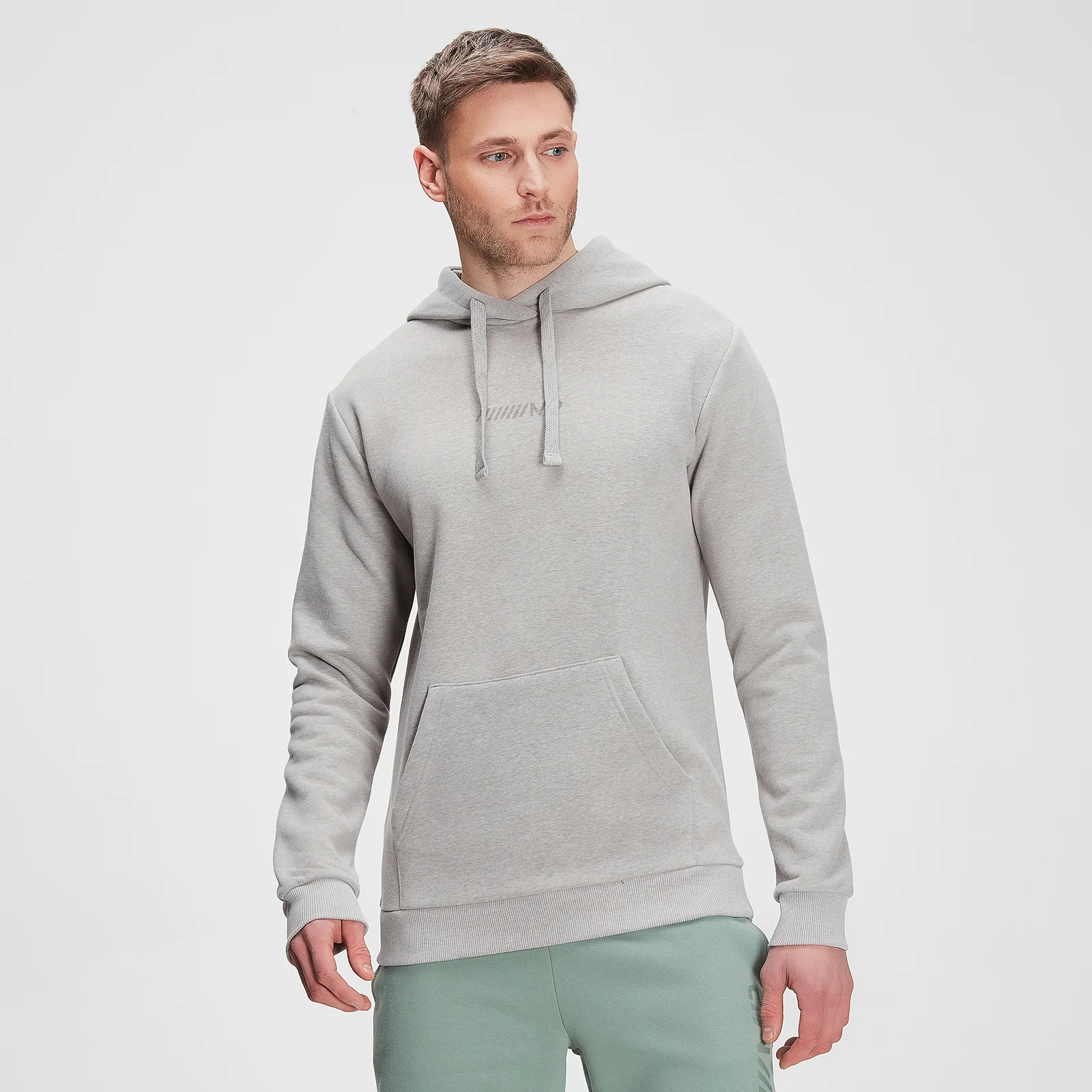 Sweat à capuche MP Tonal Graphic pour hommes – Gris orage chiné - XXS Image 1