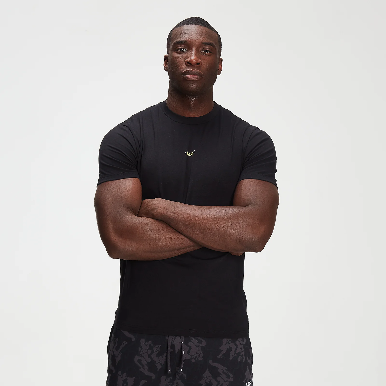 T-shirt à imprimé camouflage fluo MP Adapt drirelease® pour hommes – Noir - XXS Image 1