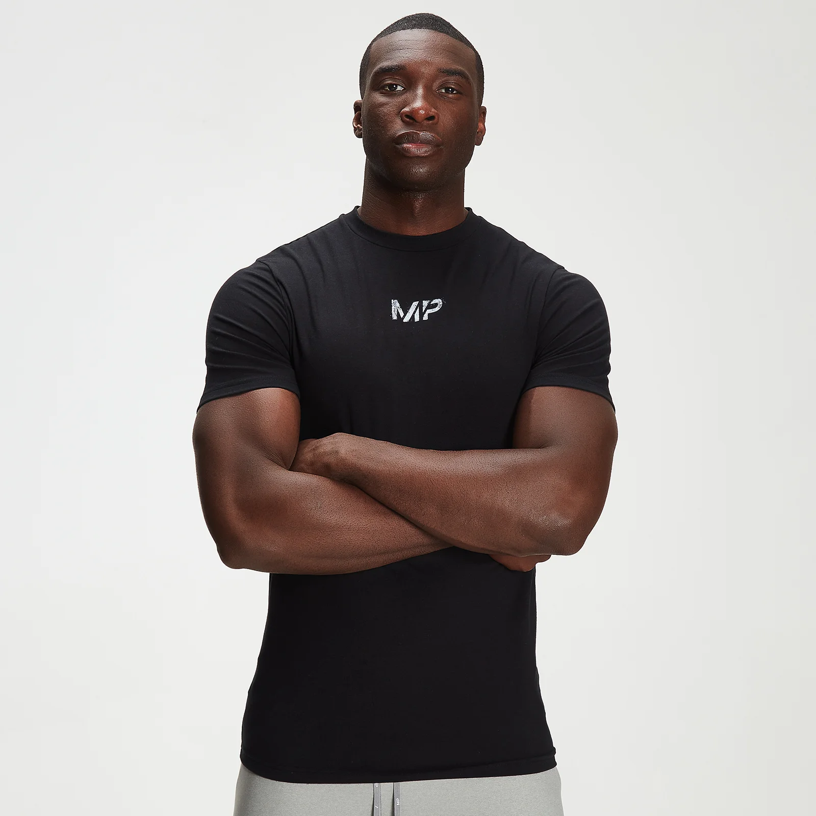 T-shirt à imprimé effet éclaboussures MP Adapt drirelease® pour hommes – Noir - XXS Image 1