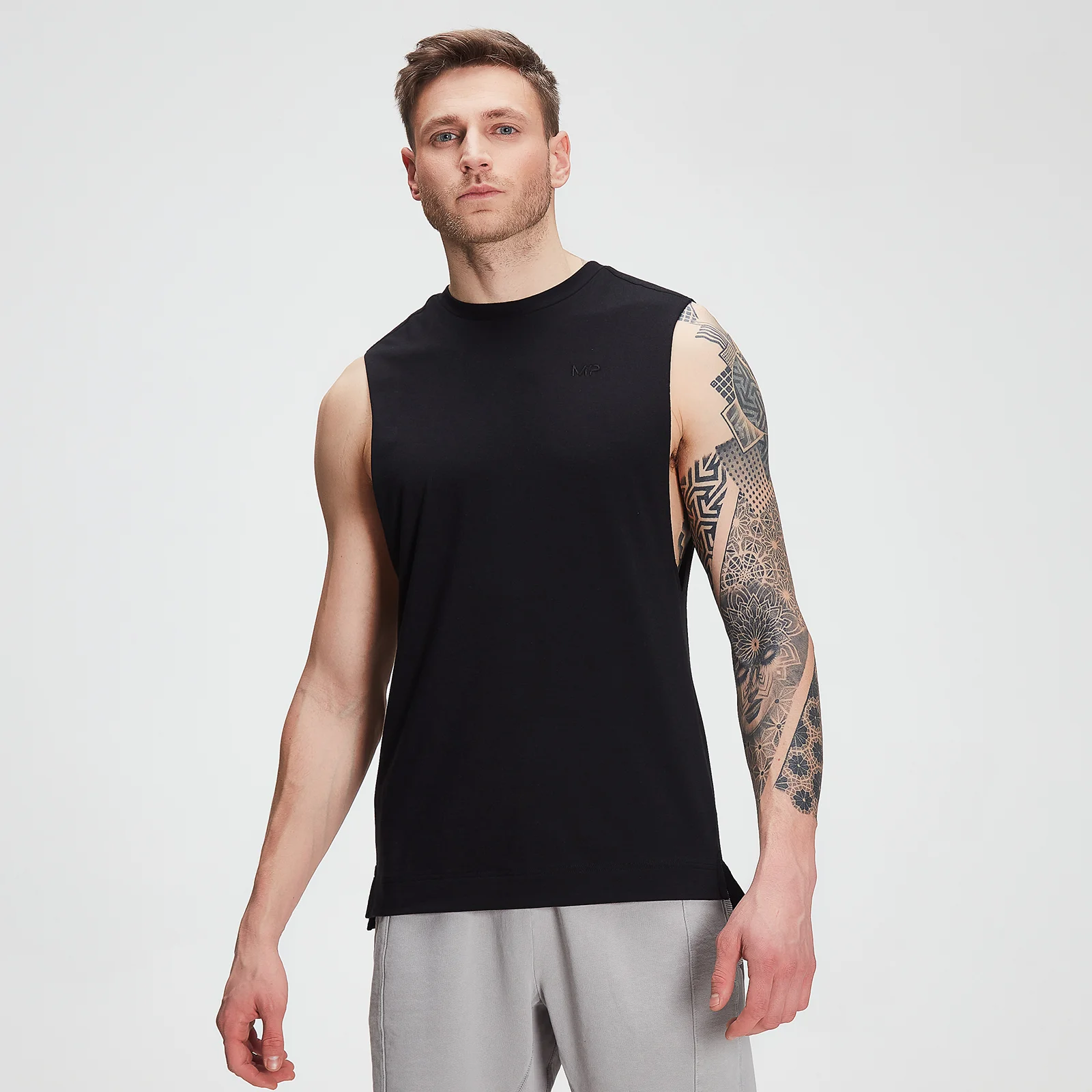 Débardeur d’entraînement à emmanchures échancrées drirelease® MP pour hommes – Noir - XXS Image 1