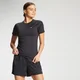 T-shirt d’entraînement à fermeture éclair ¼ coupe slim MP pour femmes – Noir