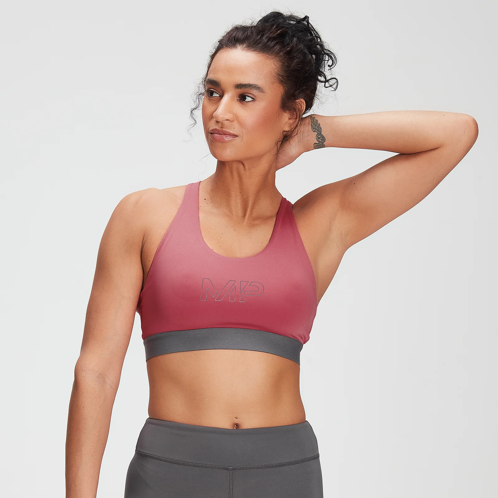 Brassière d’entraînement MP Branded pour femmes – Framboise - XXS Image 1