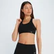 Brassière de sport à dos croisé MP Power pour femmes – Noir