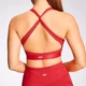 Brassière de sport à dos croisé MP Power pour femmes – Rouge danger