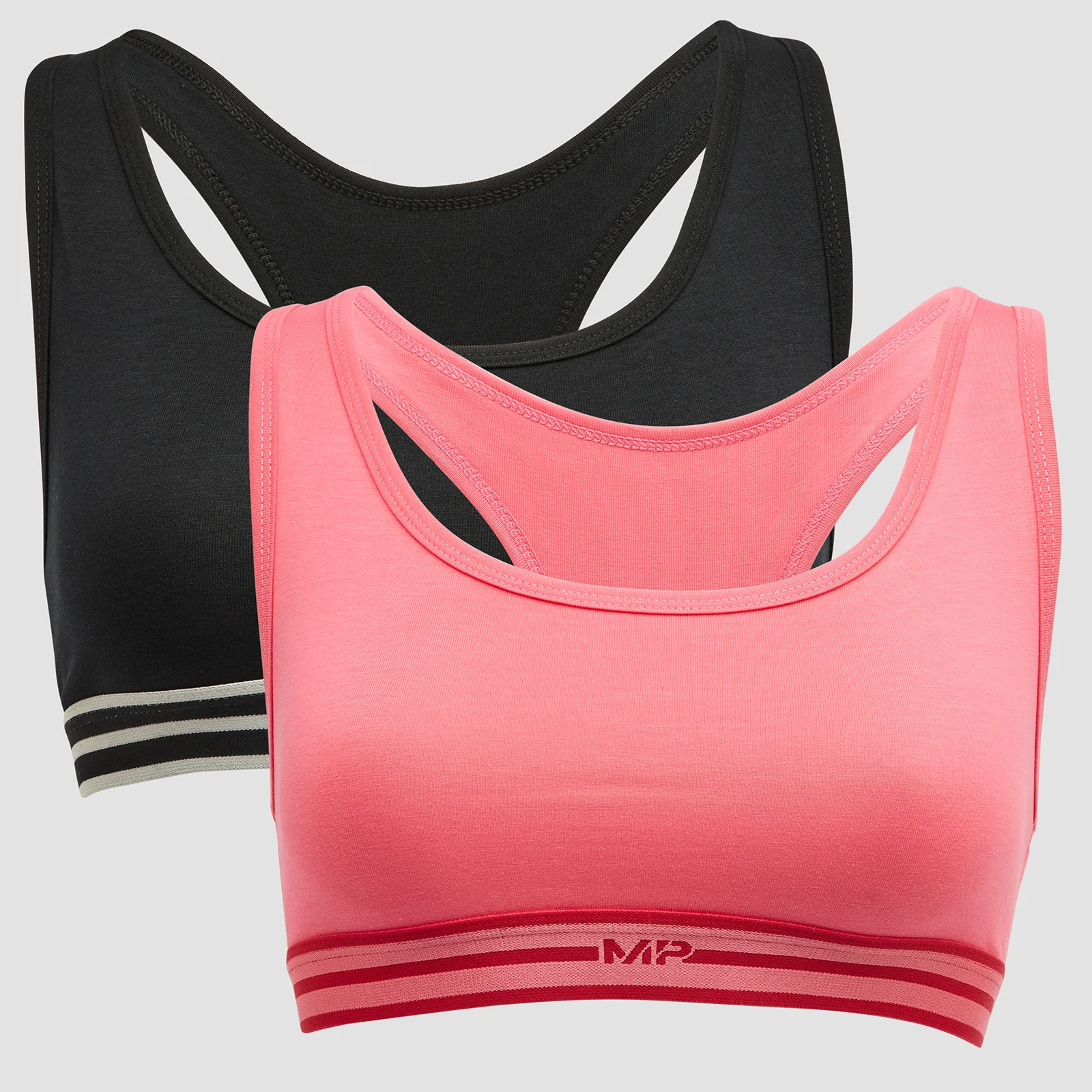 Brassière MP Impact Essentials en édition limitée pour femmes (lot de 2) – Noir/Rose - XXS Image 1