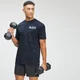 T-shirt oversize tie-dye à manches courtes MP Adapt pour hommes – Bleu pétrole/Noir