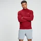 Sweat à fermeture éclair ¼ MP pour hommes – Lie-de-vin