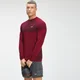 Haut sans coutures à manches longues MP Essentials Seamless pour hommes – Lie-de-vin chiné
