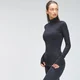 Haut à fermeture éclair ¼ MP Velocity pour femmes – Noir