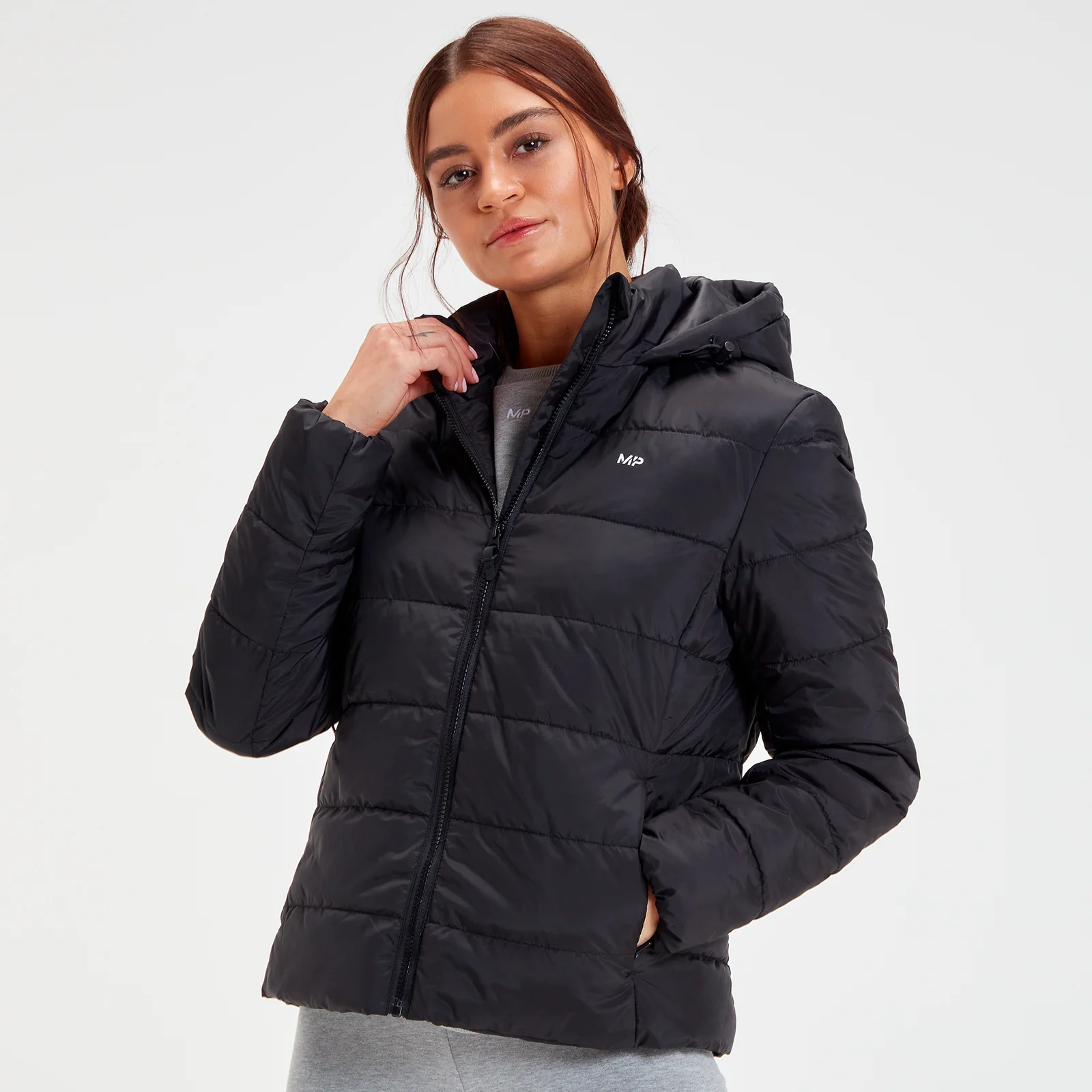 Doudoune à capuche légère et pliable MP Outerwear pour femmes – Noir - XXS Image 1