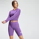 Crop top d’entraînement à manches longues Dry-Tech MP Essentials pour femmes – Lilas foncé