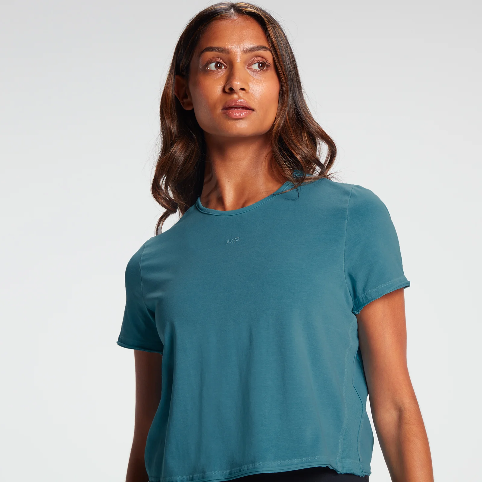 T-shirt d’entraînement court MP pour femmes – Bleu océan - XXS Image 1