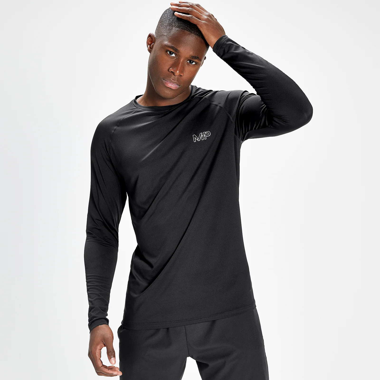 T-shirt d’entraînement à manches longues MP Infinity Mark Graphic pour hommes – Noir - XXS Image 1