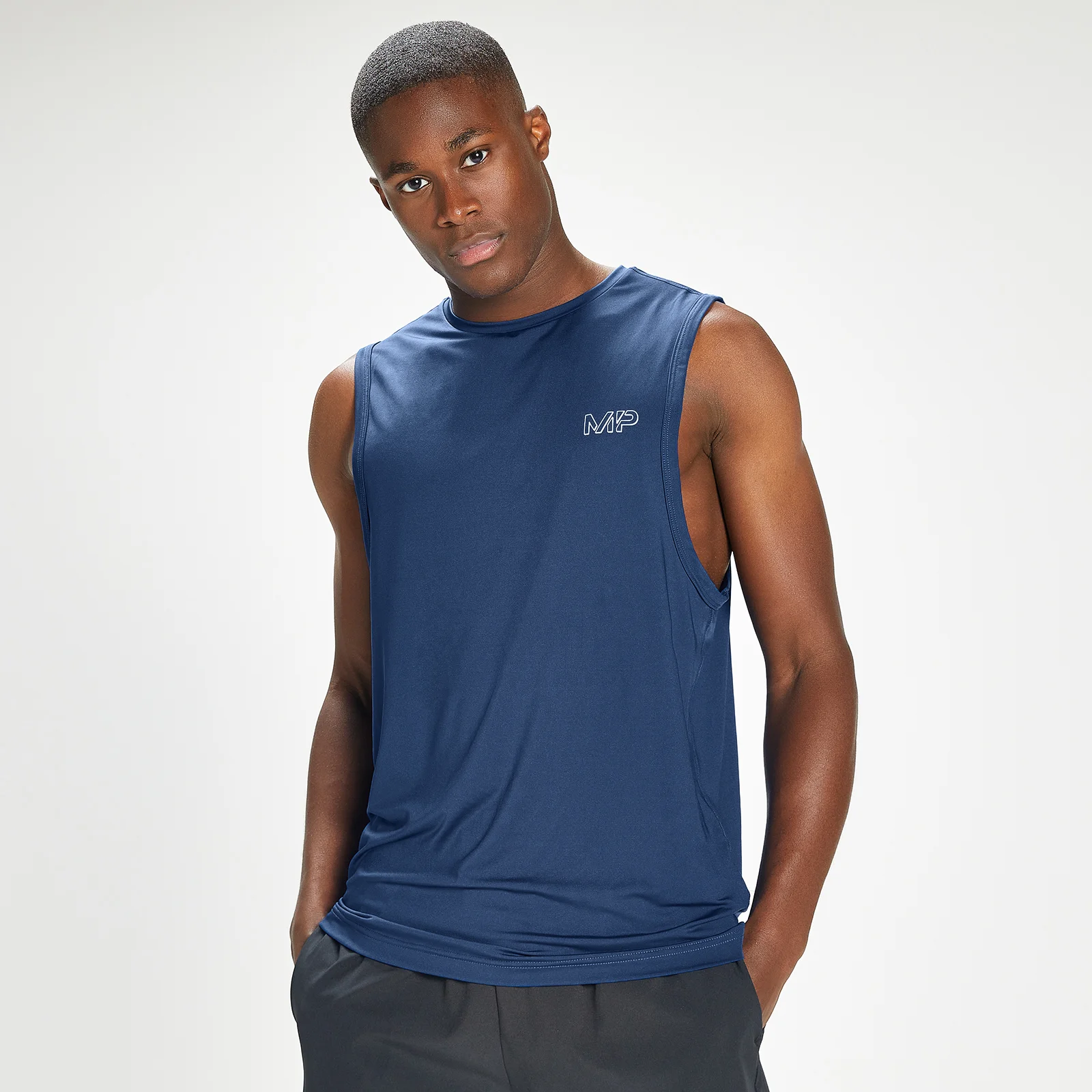 Débardeur d’entraînement MP Infinity Mark Graphic pour hommes – Bleu intense - XXS Image 1