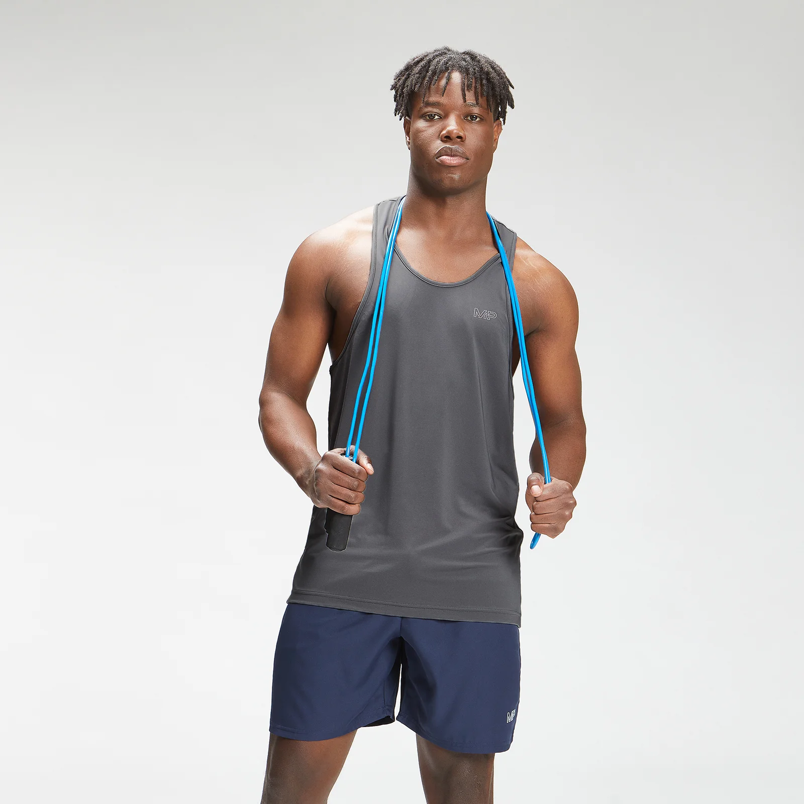 Débardeur à imprimé répétitif MP Mark Graphic Training pour hommes – Carbone - XXS Image 1