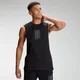 Débardeur à imprimé répétitif MP Graphic pour hommes – Noir