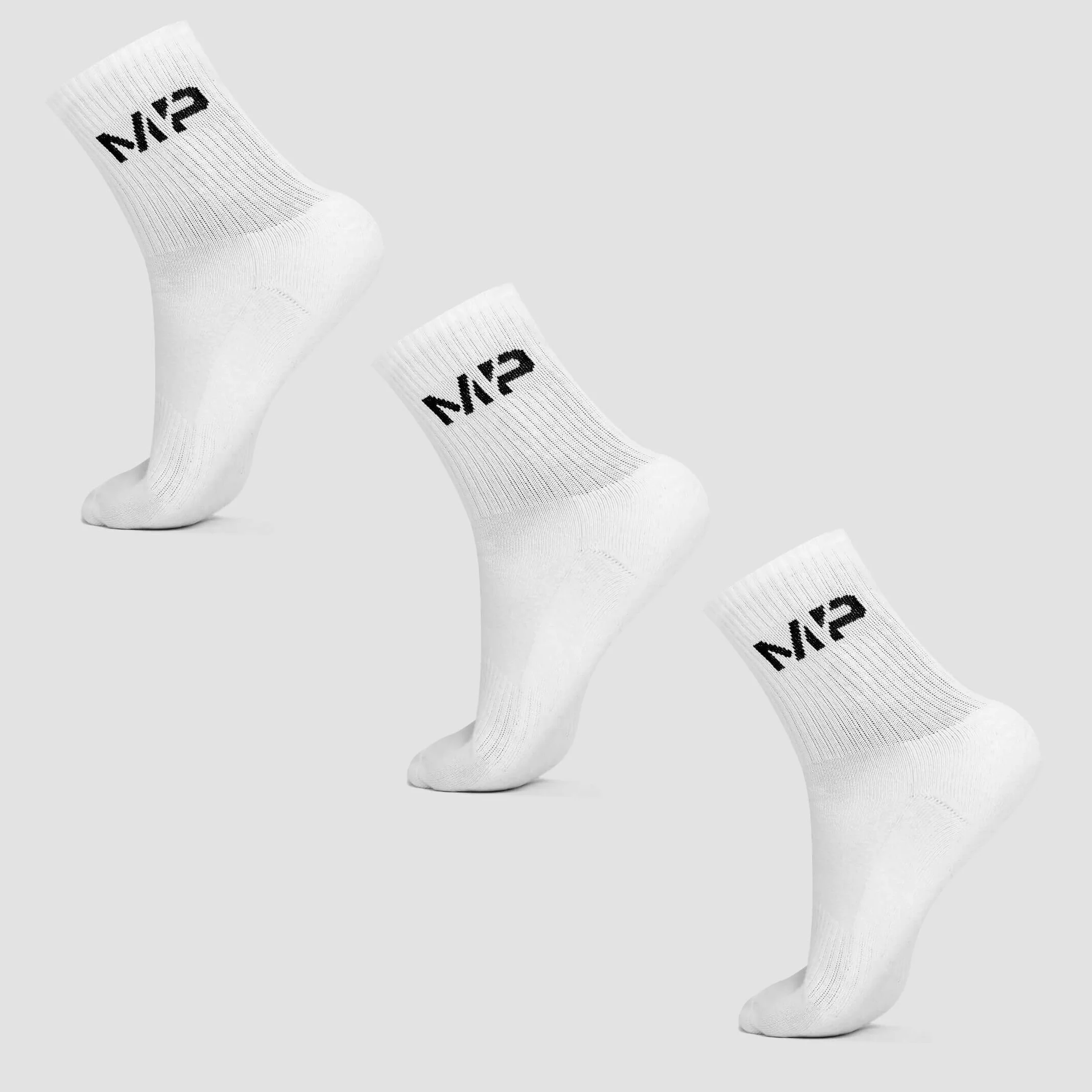MP Women's Crew Socks (3 Pack) - White - UK 3-6 Image 1